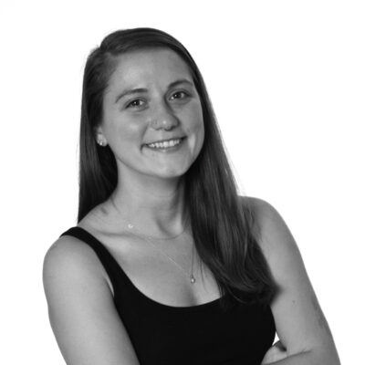 Black and white headshot of Caleigh McCormick